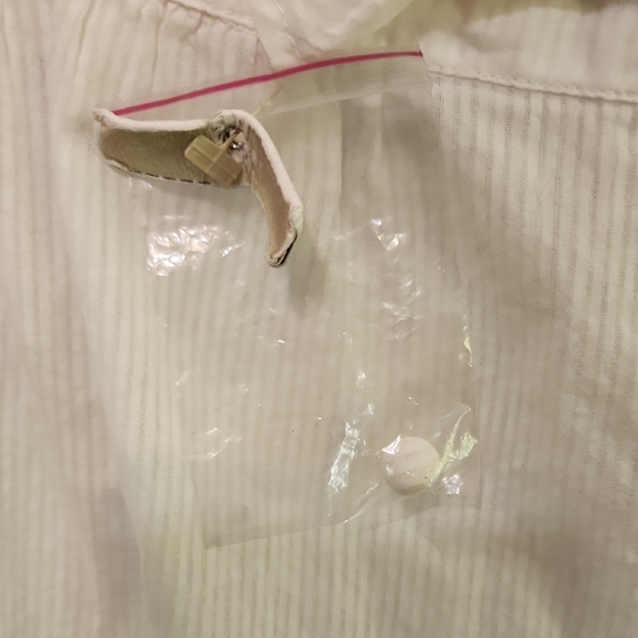 Women's White Ruffled Blouse - Picture 9 of 9